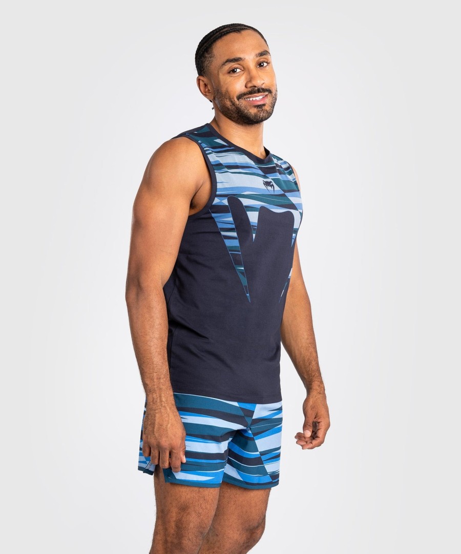 regata masculina venum rapid - cabeça de cobra - azul sombra