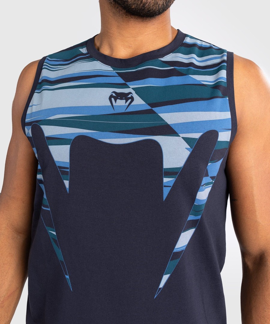 regata masculina venum rapid - cabeça de cobra - azul sombra
