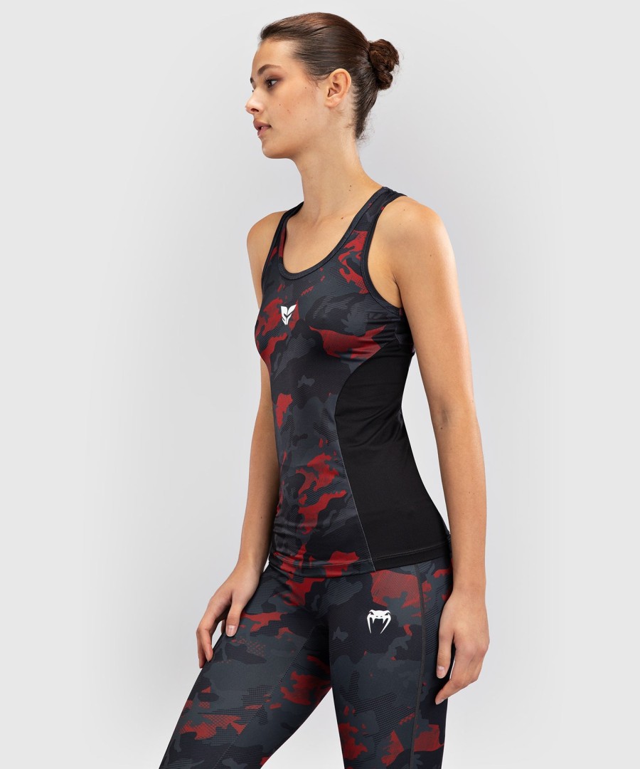 regata feminina venum x sophia rose - camuflagem vermelha urbana