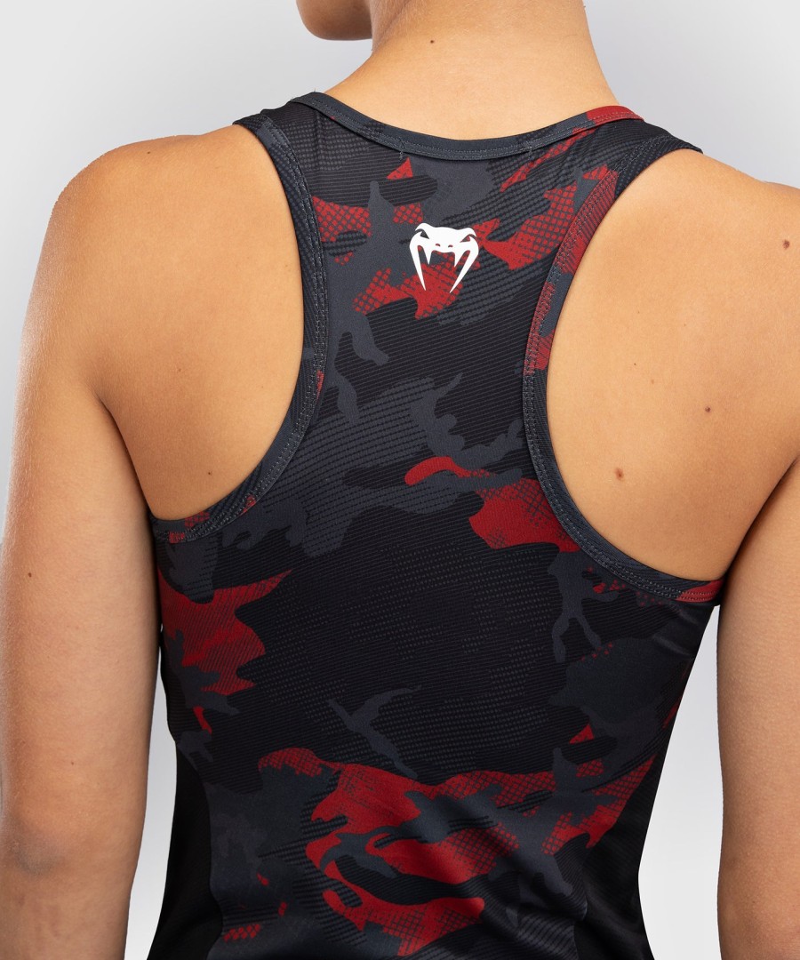 regata feminina venum x sophia rose - camuflagem vermelha urbana