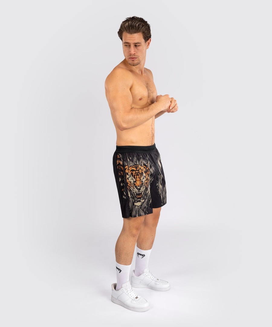 calções de treino venum tiger para homem - pretolaranja néon