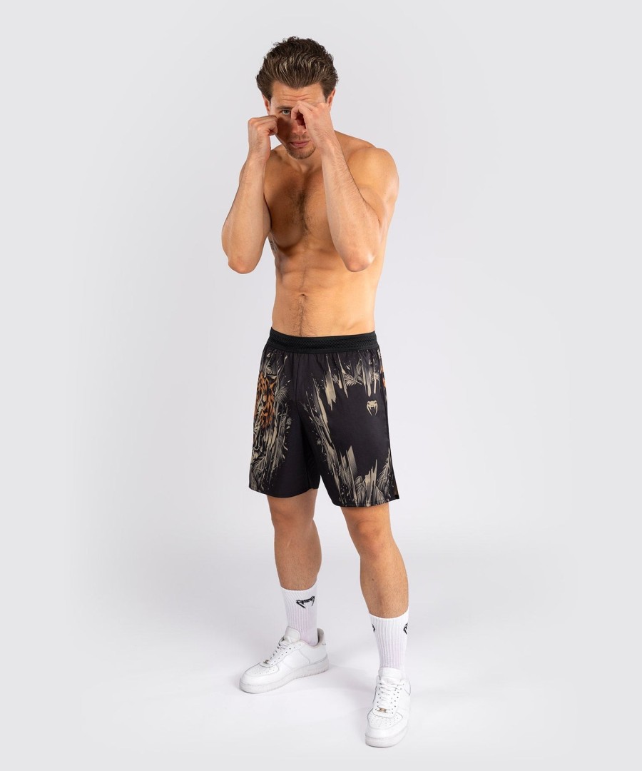 calções de treino venum tiger para homem - pretolaranja néon