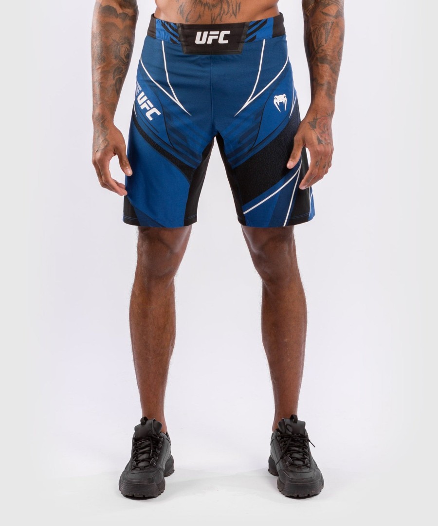 calção masculino ufc venum authentic fight night - comprimento longo - azul