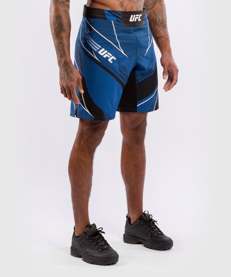 calção masculino ufc venum authentic fight night - comprimento longo - azul