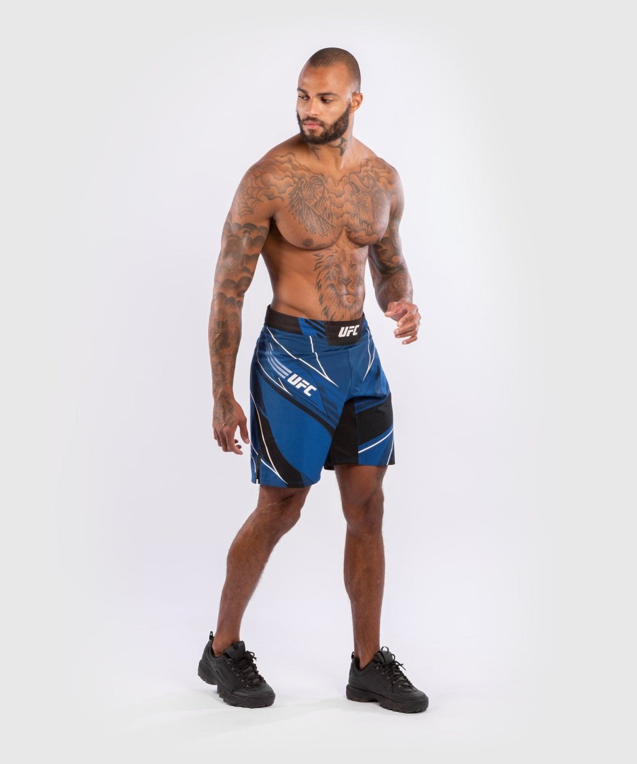 calção masculino ufc venum authentic fight night - comprimento longo - azul