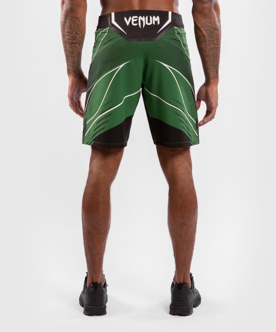 calção ufc venum authentic fight night masculino - comprimento longo - verde