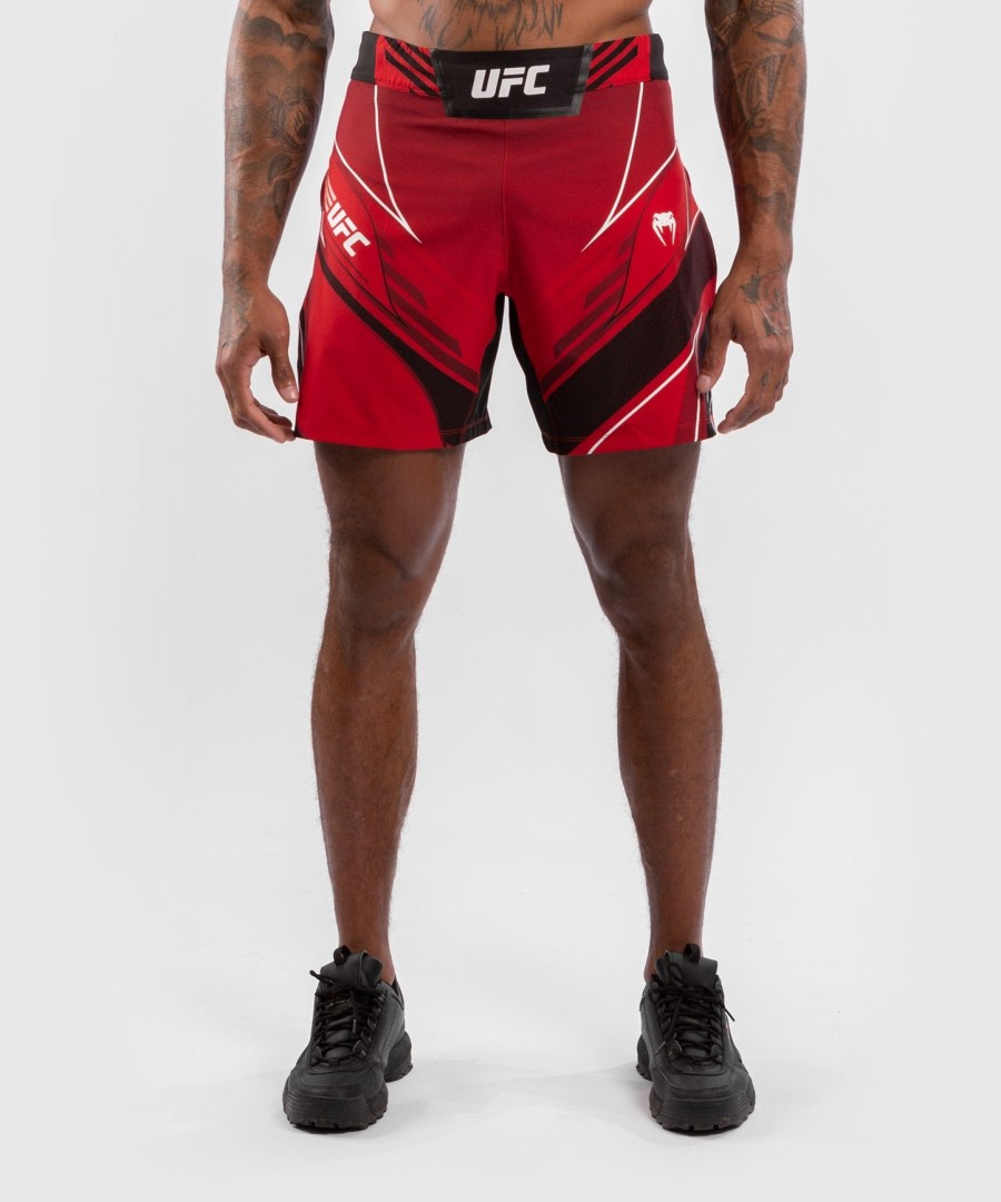 calção gladiador masculino autêntico ufc venum fight night - vermelho