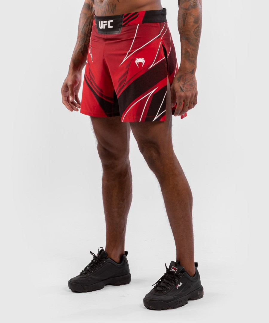 calção gladiador masculino autêntico ufc venum fight night - vermelho