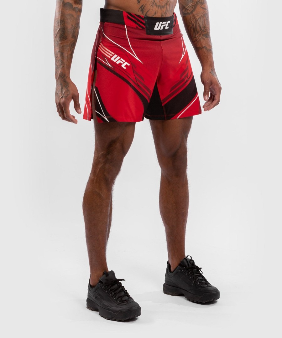 calção gladiador masculino autêntico ufc venum fight night - vermelho
