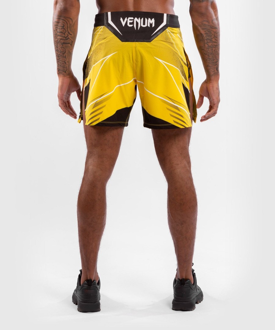 calção gladiador masculino autêntico ufc venum fight night - amarelo