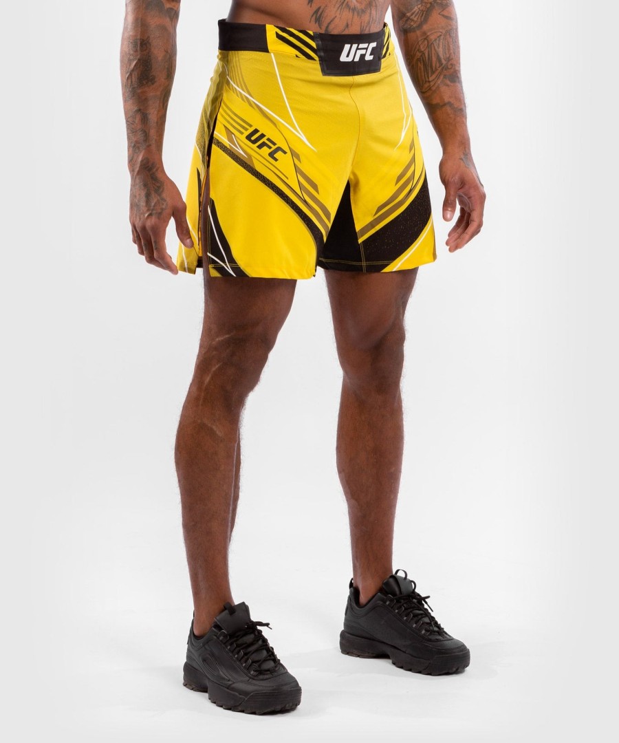calção gladiador masculino autêntico ufc venum fight night - amarelo