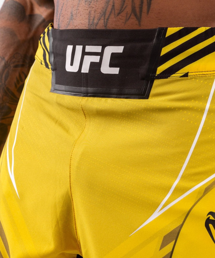 calção gladiador masculino autêntico ufc venum fight night - amarelo