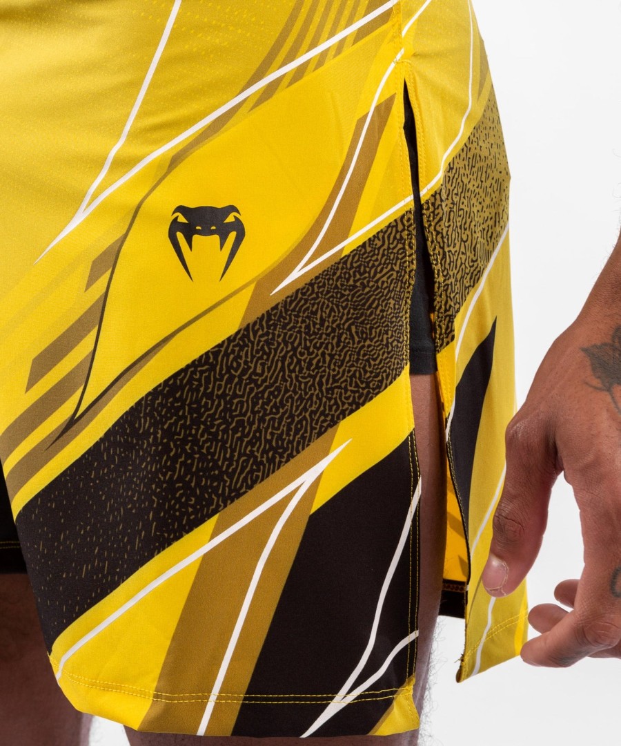 calção gladiador masculino autêntico ufc venum fight night - amarelo