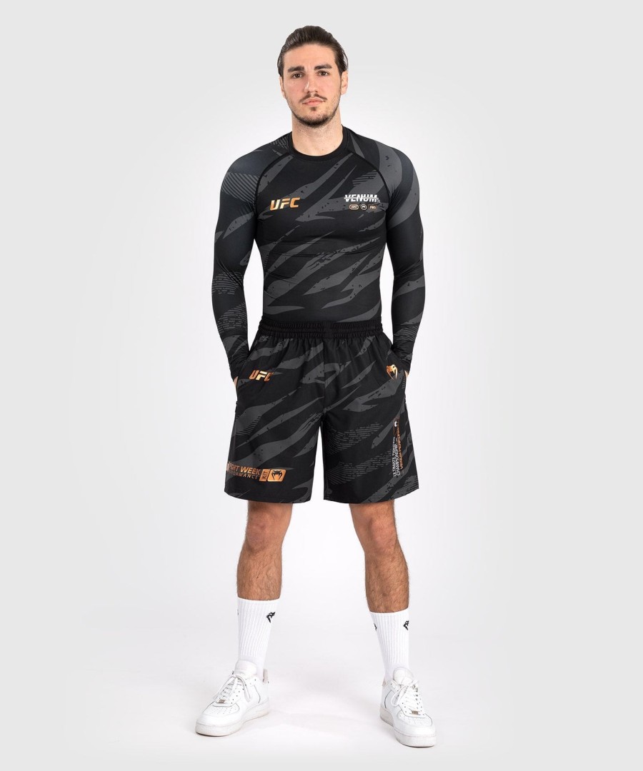 calções de performance ufc adrenaline by venum fight week para homem - camuflagem urbana