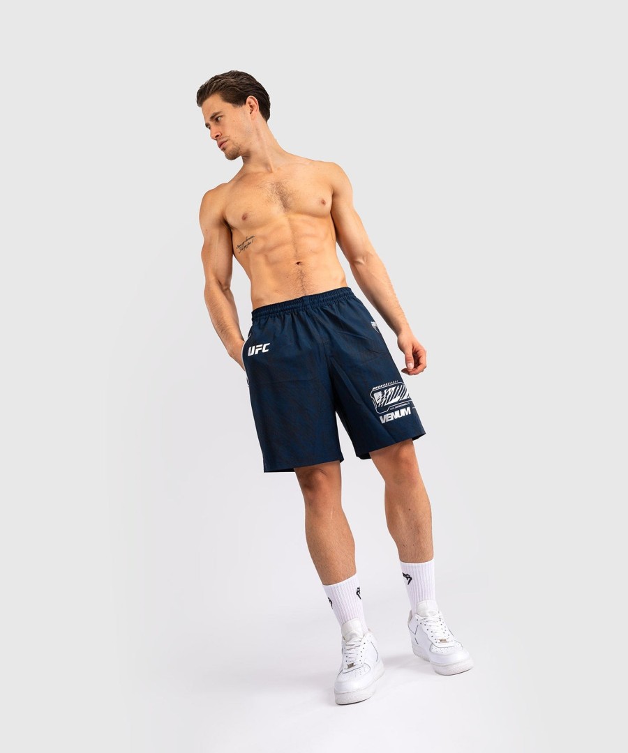 calção de performance masculino ufc fusion by venum fight week - azul oceânico