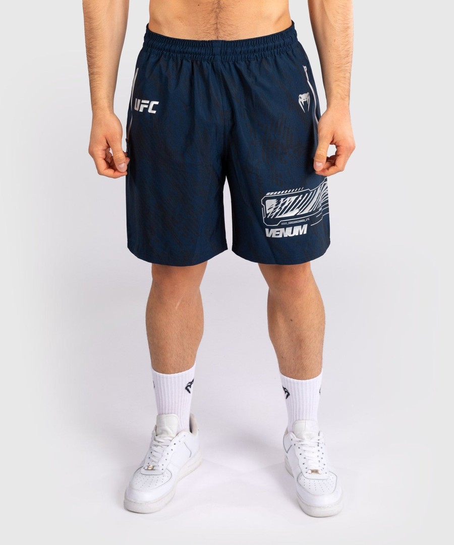 calção de performance masculino ufc fusion by venum fight week - azul oceânico