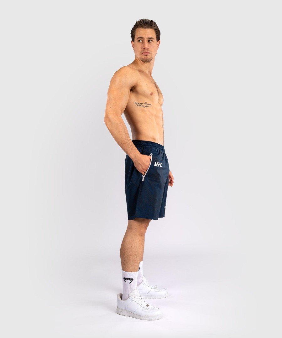 calção de performance masculino ufc fusion by venum fight week - azul oceânico