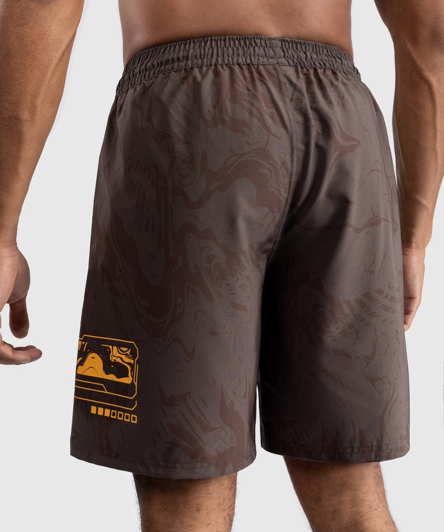 calção de performance masculino ufc fusion by venum fight week - marrom terrano