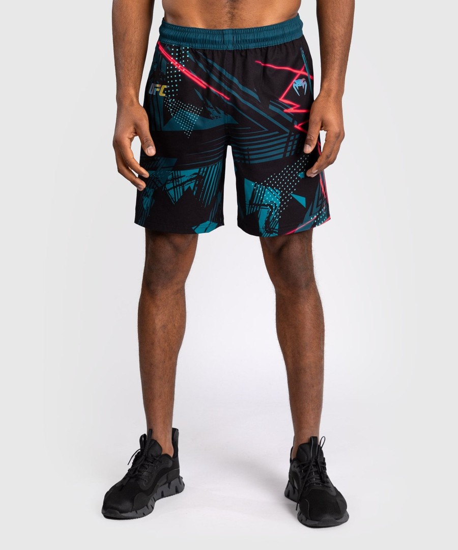 shorts de performance masculinos ufc fusion by venum miami edition fight week - preto