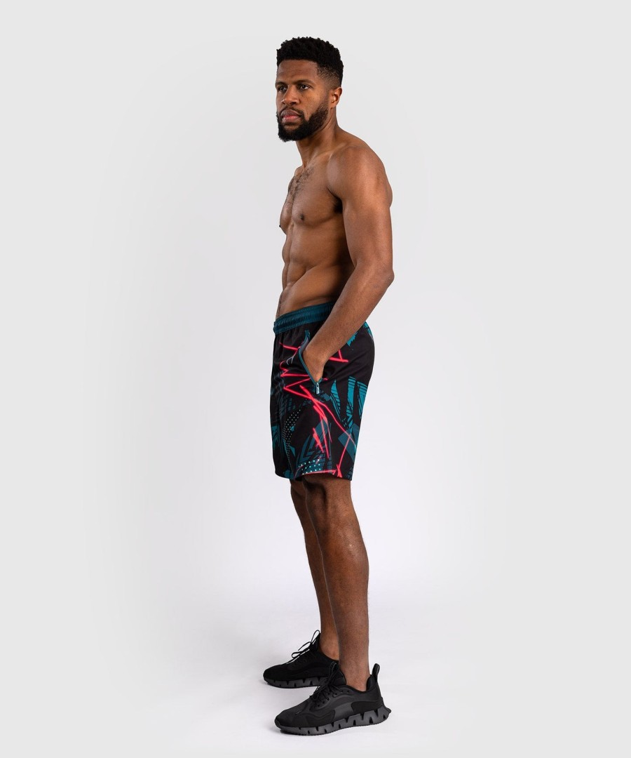 shorts de performance masculinos ufc fusion by venum miami edition fight week - preto