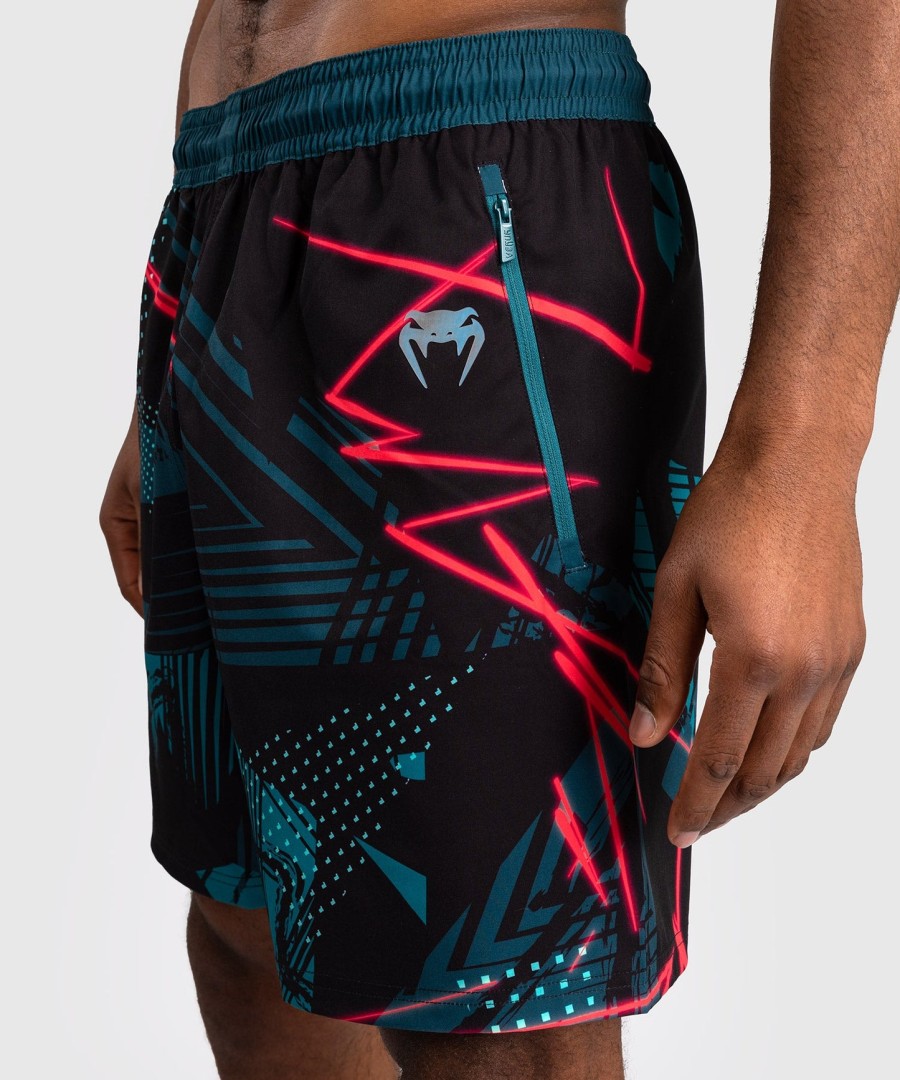 shorts de performance masculinos ufc fusion by venum miami edition fight week - preto