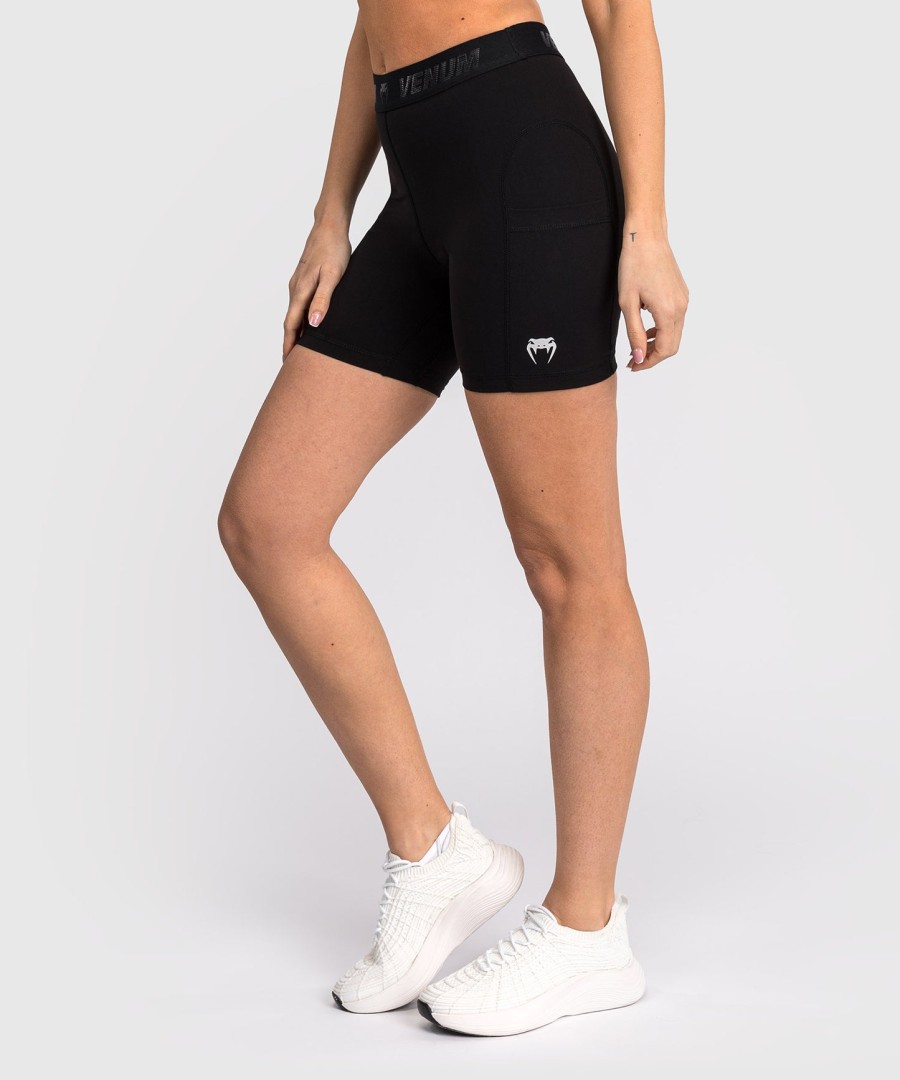 shorts venum elevate feminino longo valetudo - preto