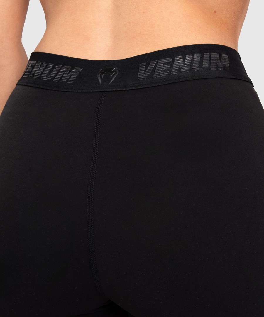 shorts venum elevate feminino longo valetudo - preto