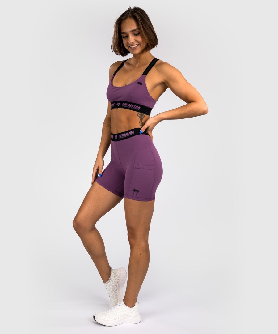shorts venum elevate feminino longo valetudo - lilás