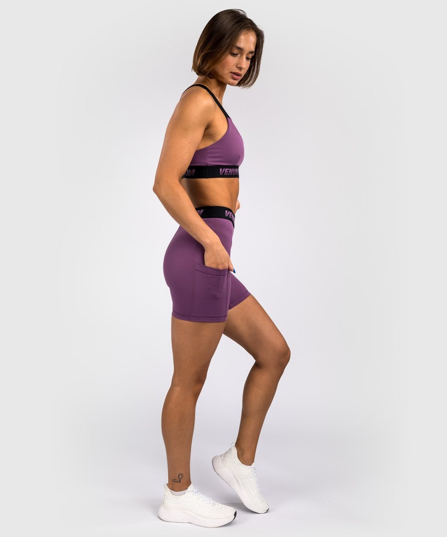 shorts venum elevate feminino longo valetudo - lilás