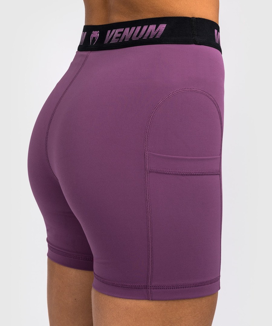 shorts venum elevate feminino longo valetudo - lilás