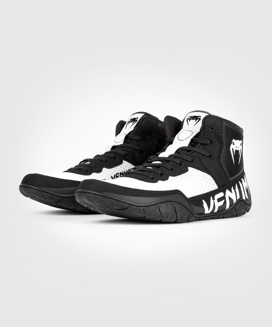 sapatos de luta livre venum elite - pretobranco