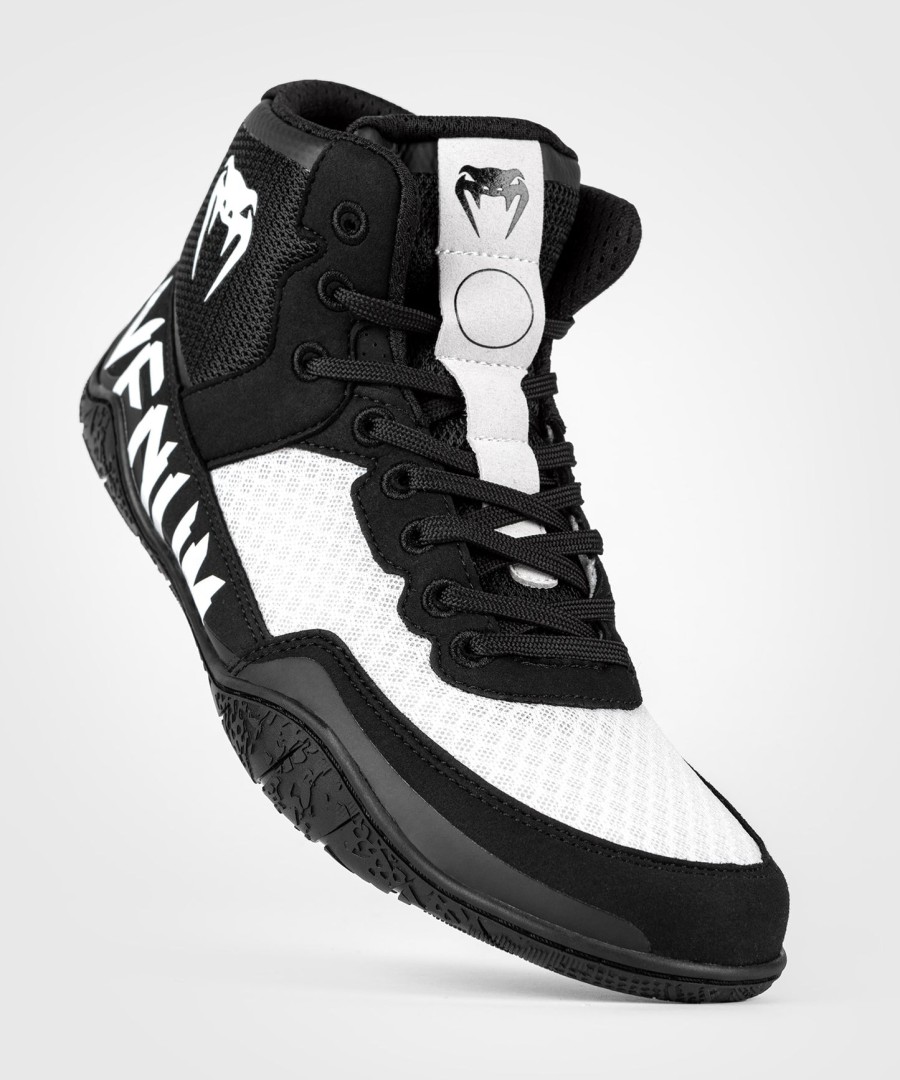 sapatos de luta livre venum elite - pretobranco