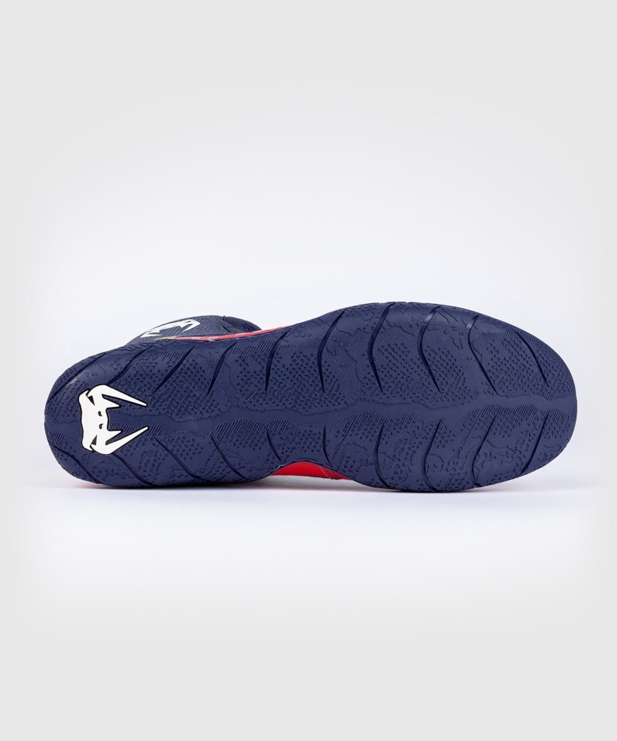 sapatos de luta livre venum elite - azulamarelo